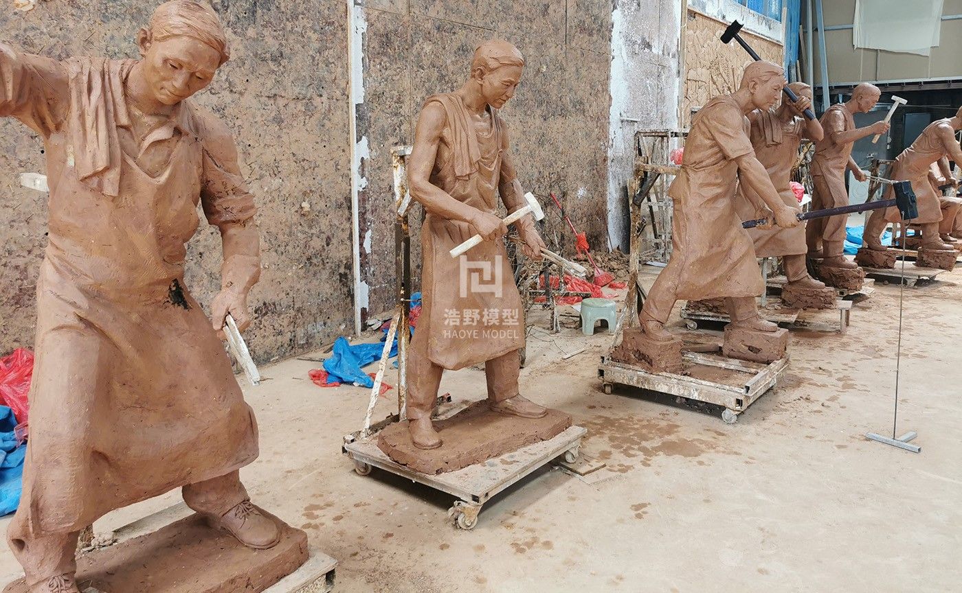 場景泥稿雕塑制作